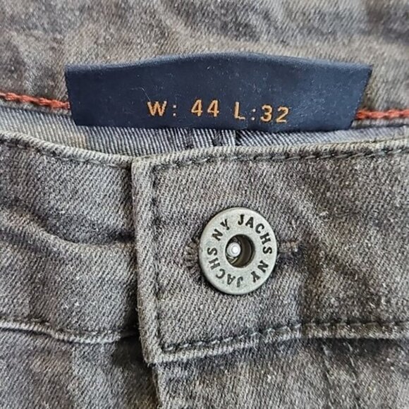 Jachs New York Jeans Men's 44x32 Gray Mid Rise Soft Stretch Slim Straight NWT - Picture 11 of 16